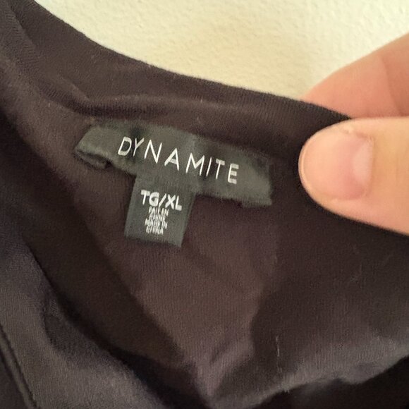 Dynamite One Shoulder Draped Bodysuit - Picture 4 of 7